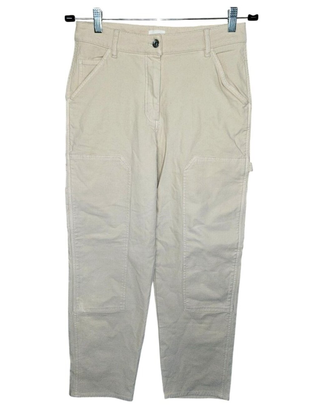 Wilfred Free Beige Brennan Carpenter Pant 8 Double Knee Workwear Utility Aritzia